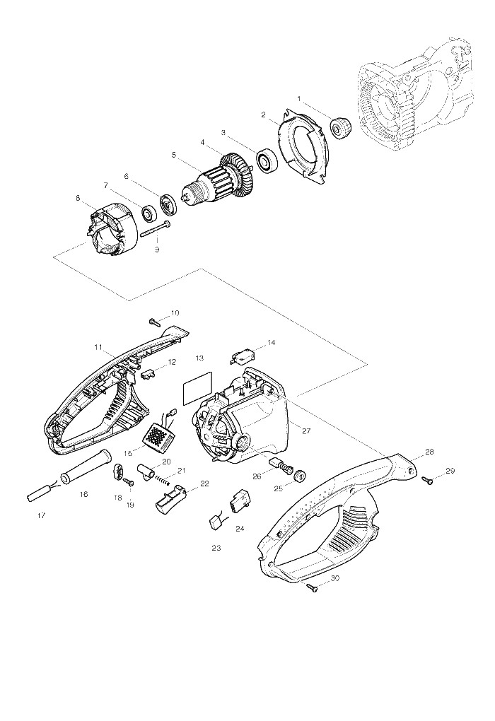 Makita UC4530A parts diagram, sheet 1