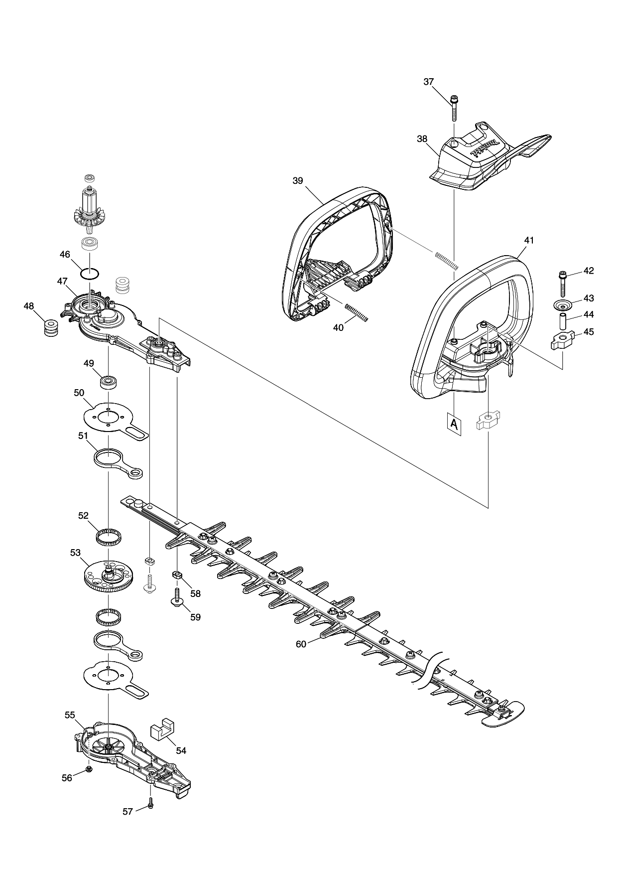 Makita UH005G parts diagram, sheet 2