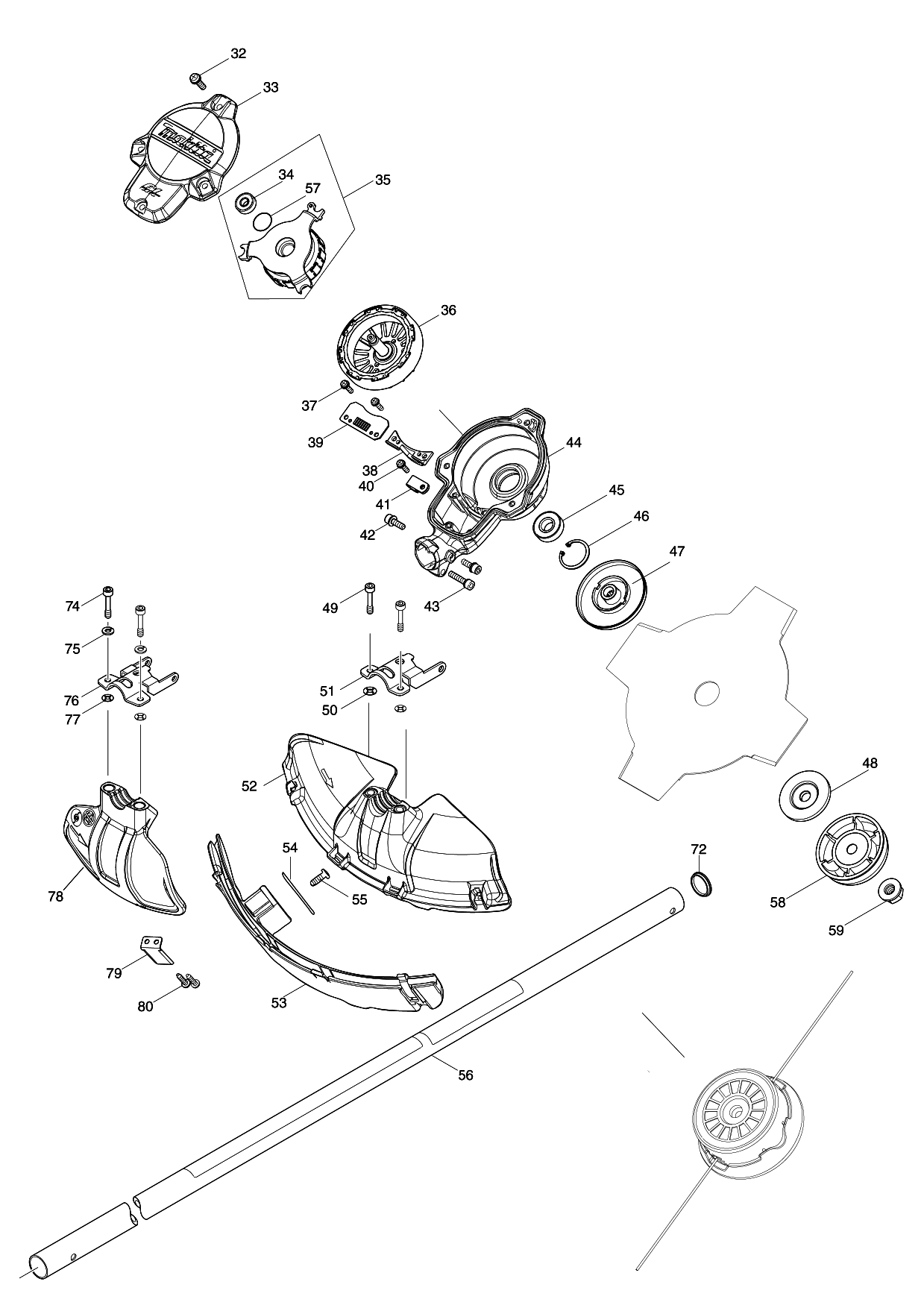 Makita UR002G parts diagram, sheet 2