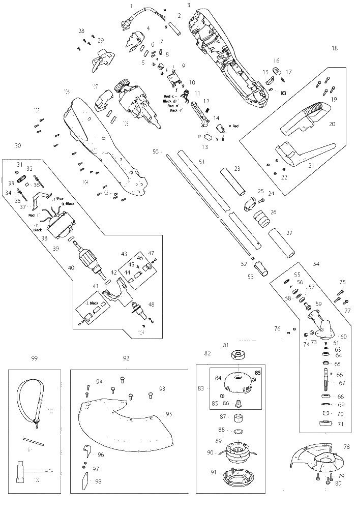 Makita UR3502 parts diagram, sheet 1
