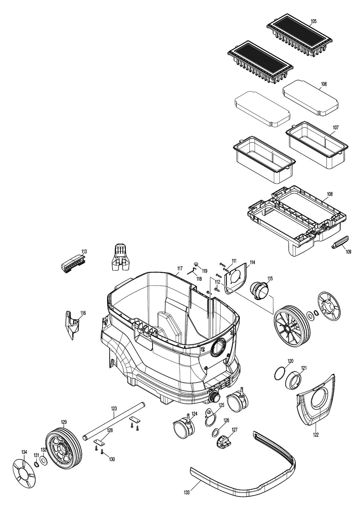 Makita VC006GM parts diagram, sheet 3