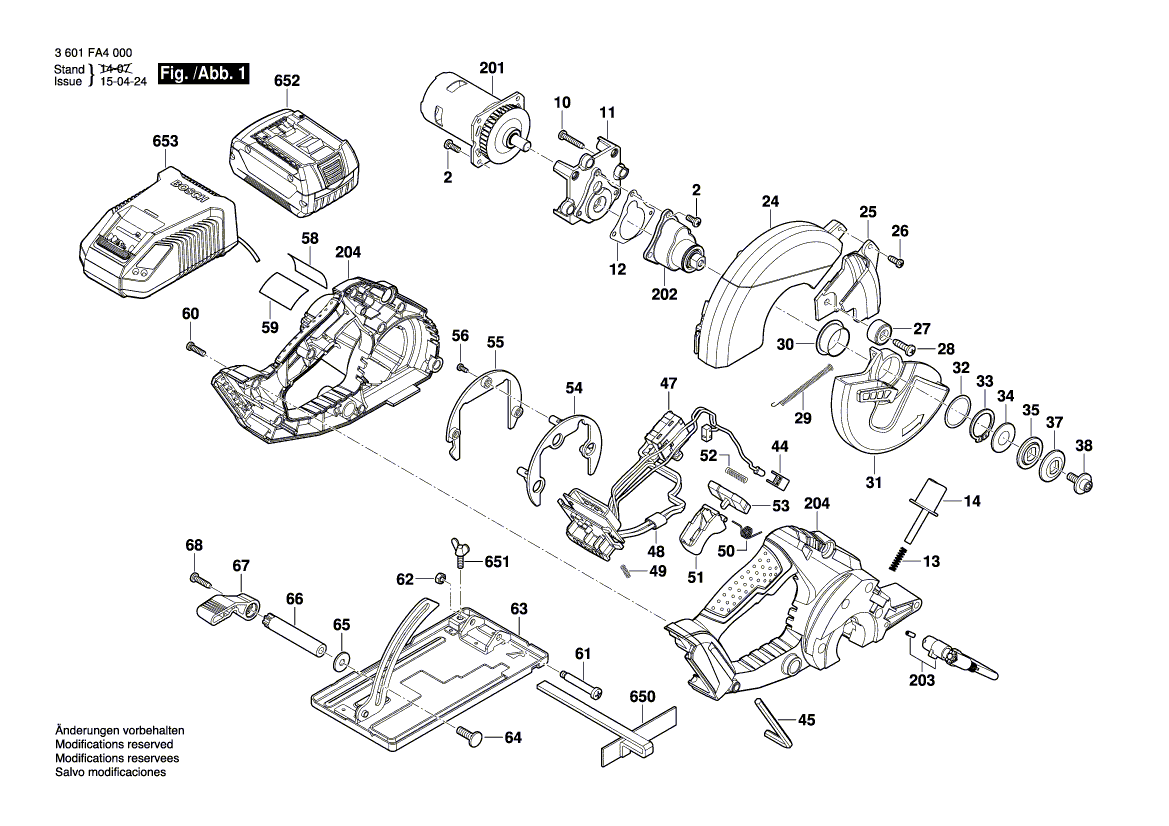 Nieuwe echte Bosch 2610034087 DC -motor