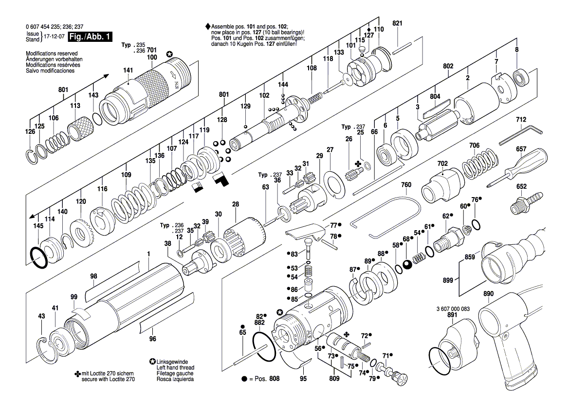 NOUVEAU SIGNIFICATION BOSCH 3607031524