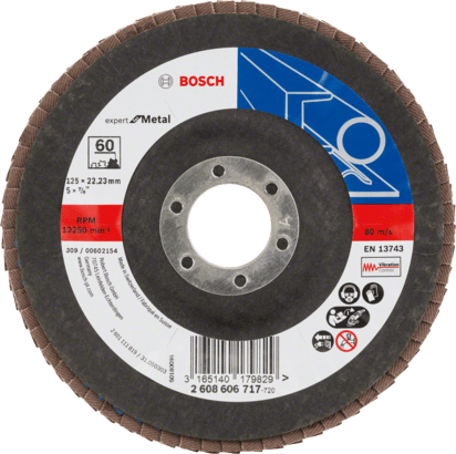 Nouveau véritable Bosch 2608606717 Expert X551 pour les disques à volets en métal, version angulaire