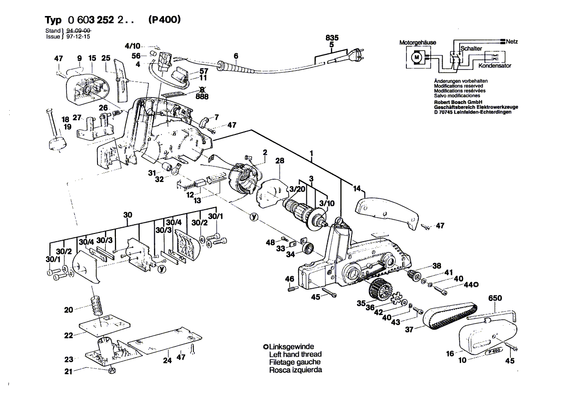 Nieuwe echte Bosch 1609201215 getande riem