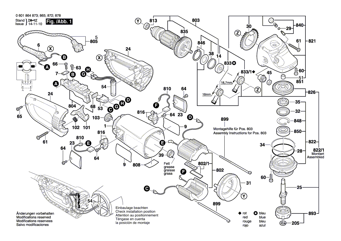 Ny ekte Bosch 2600910001 nål-rollerbæring