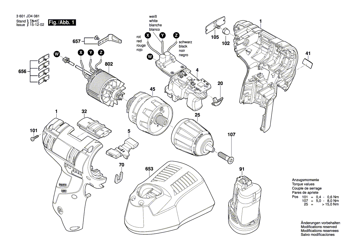 Nouveau véritable bosch 2609199669 Clip couleur