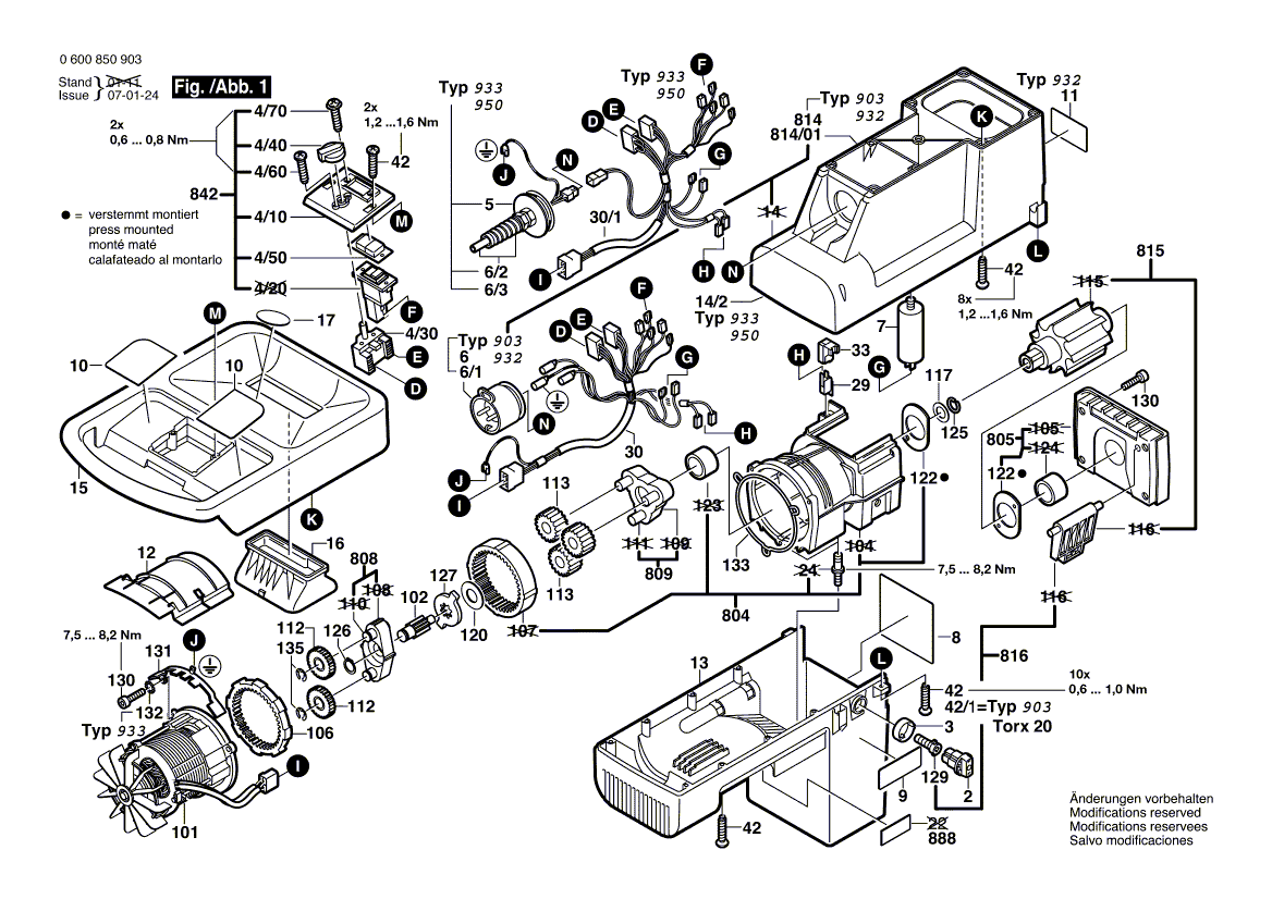 New Genuine Bosch 1604449010 Wiring Harness