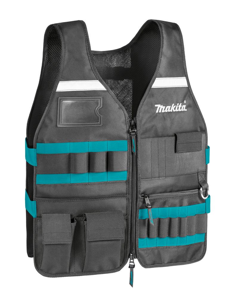 Neue Original Makita E-15609 Arbeitsweste mit verstellbaren Taschen