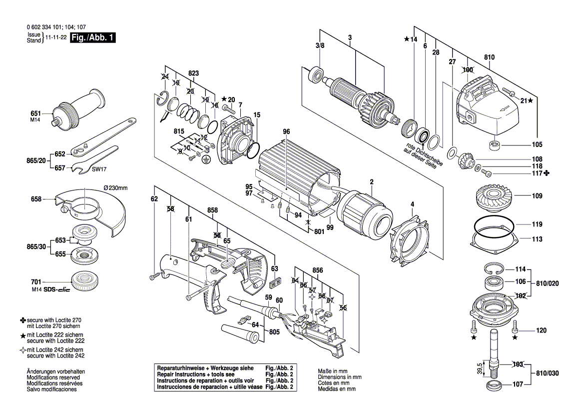 Ny äkta Bosch 3604229111 STATOR