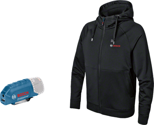 Nieuwe echte Bosch 06188000et GHH 12+18V XA XL Professionele verwarmde hoodie