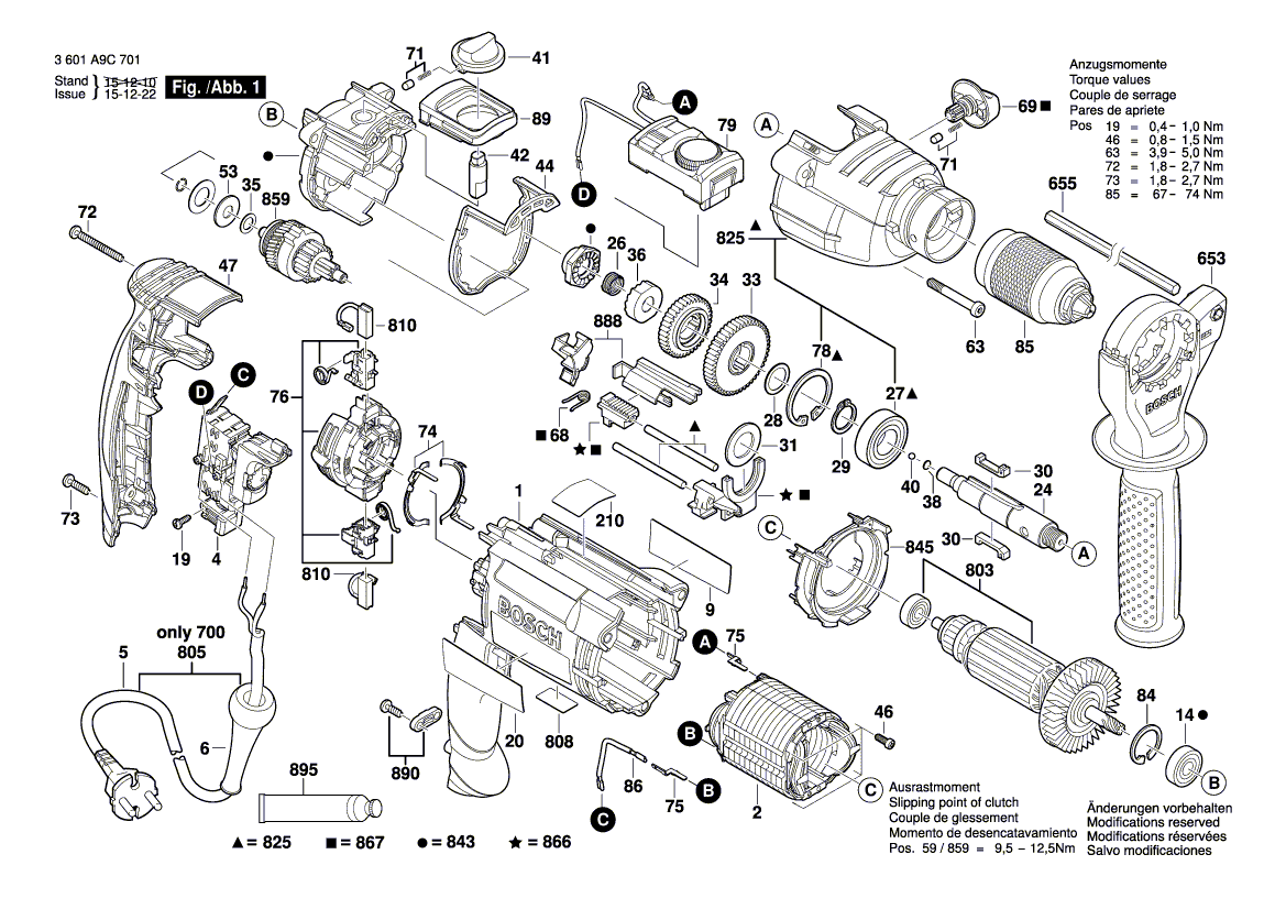 Ny ekte Bosch 2601099260 Kontakt