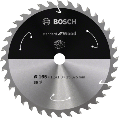 Nouveau véritable bosch 2608837702 Standard pour la lame de scie circulaire en bois pour sans fil sans fil