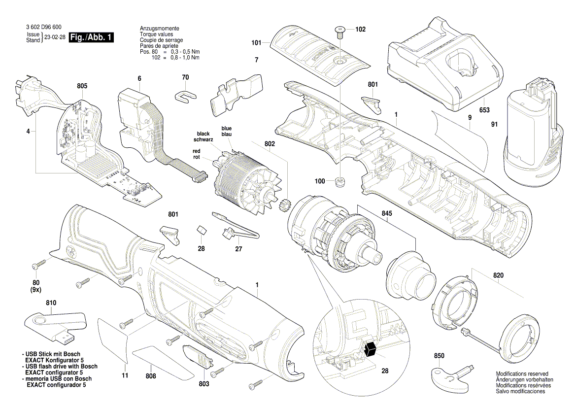 Nouvelle glissade de commutation Bosch 1600A021C9 authentique