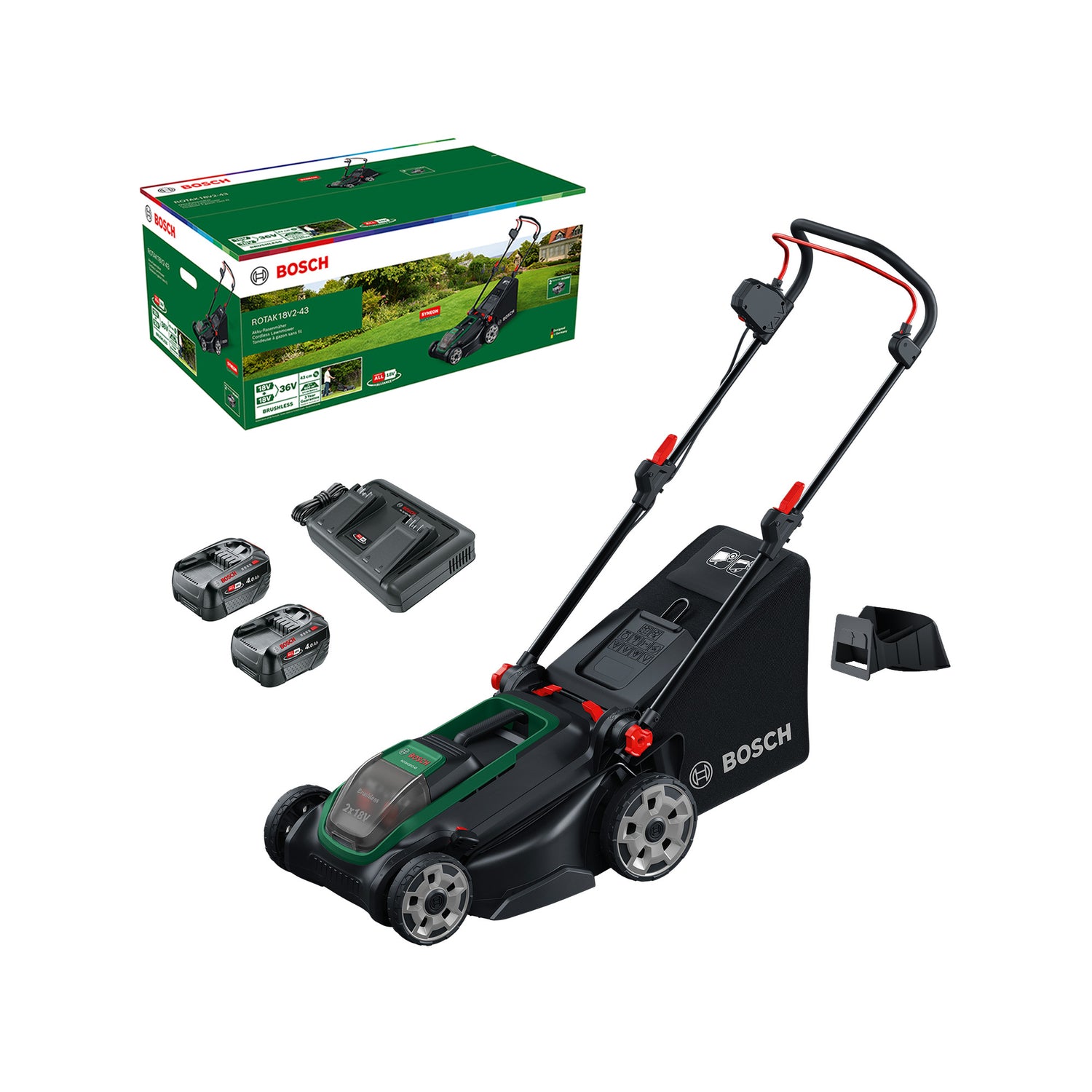 Bosch Rotak 18V2-43, 2x4Ah Muruniiduk 06008B9L00
