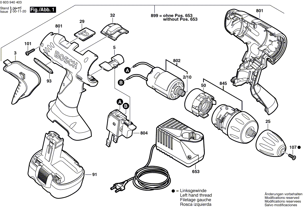 Nouveau véritable Bosch 2607224393 Charger rapide