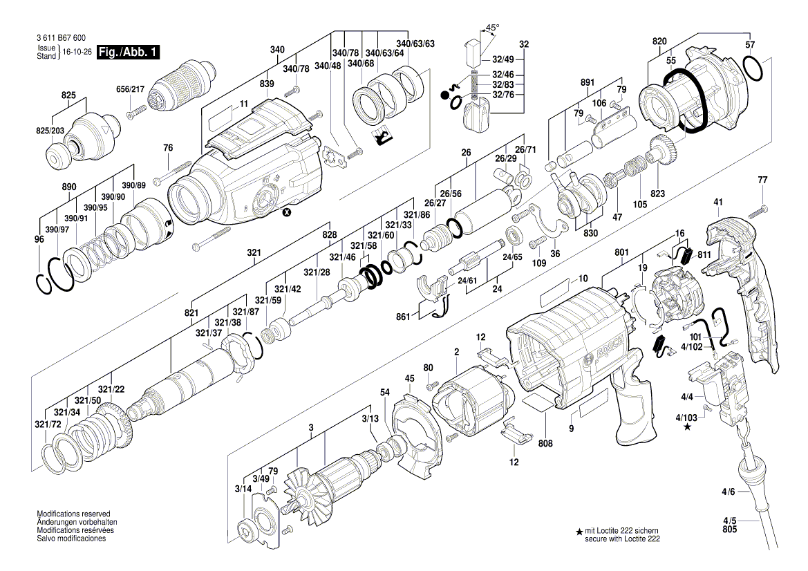 Ny äkta Bosch 16058065C1 Gear Housing