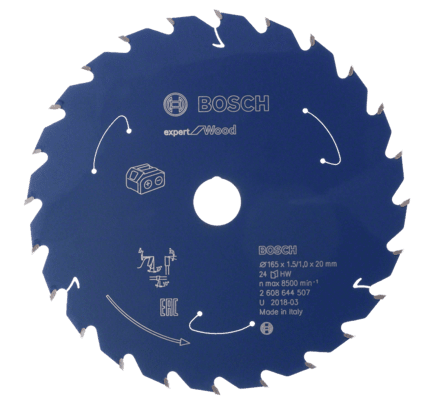 Новый оригинальный пильный диск Bosch 2608644523 Expert for Wood для аккумуляторной циркулярной пилы