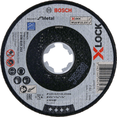 Ny ekte Bosch 2608619253 X-Lock Expert for Metal Cutting Disc for Small