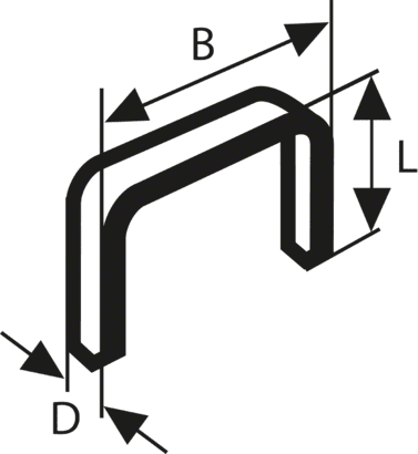 Nieuwe echte Bosch 1609200366 Fine Wire Staple, Type 53 voor draadloos / pneumatisch