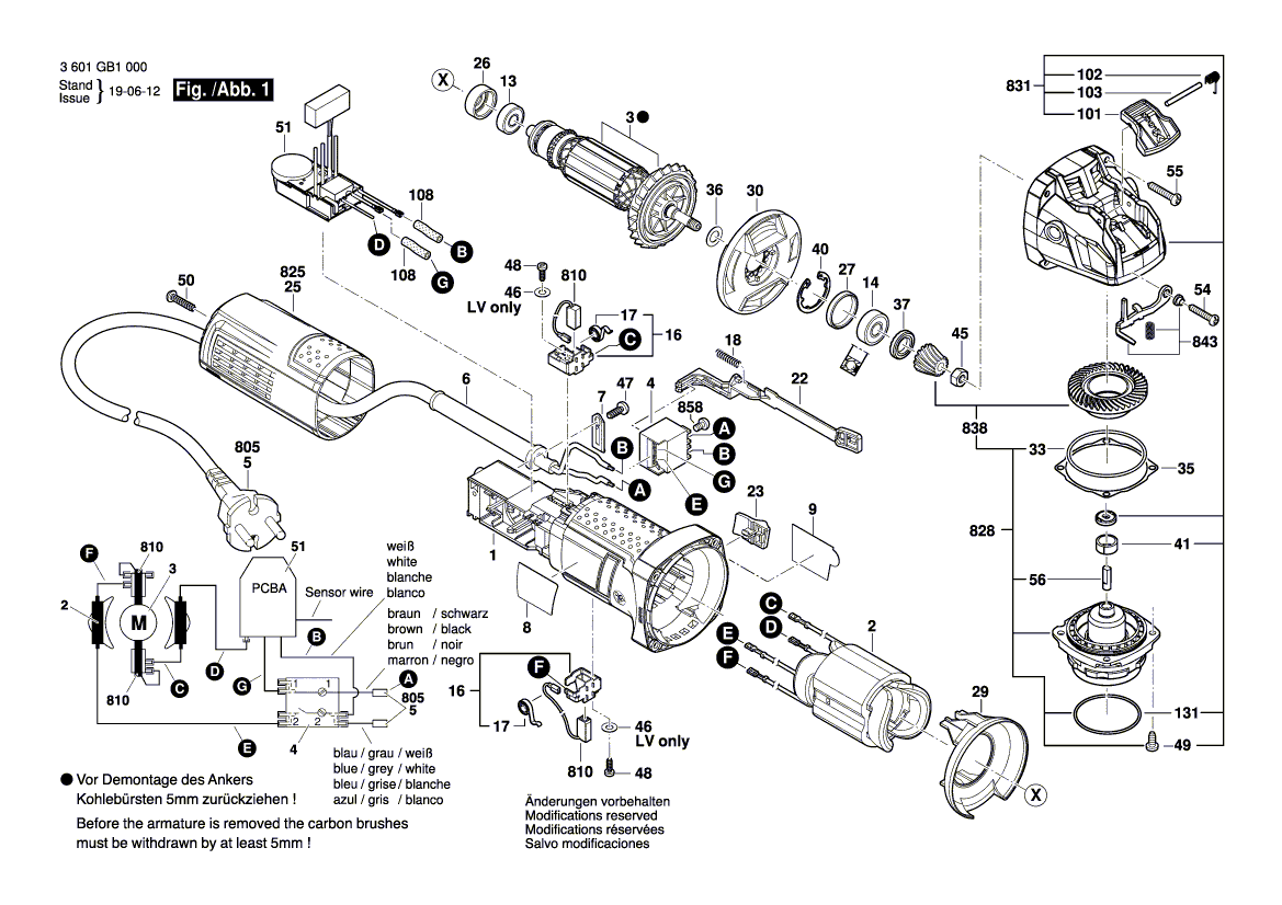 Nieuwe echte Bosch 1619p14766 Armatuur