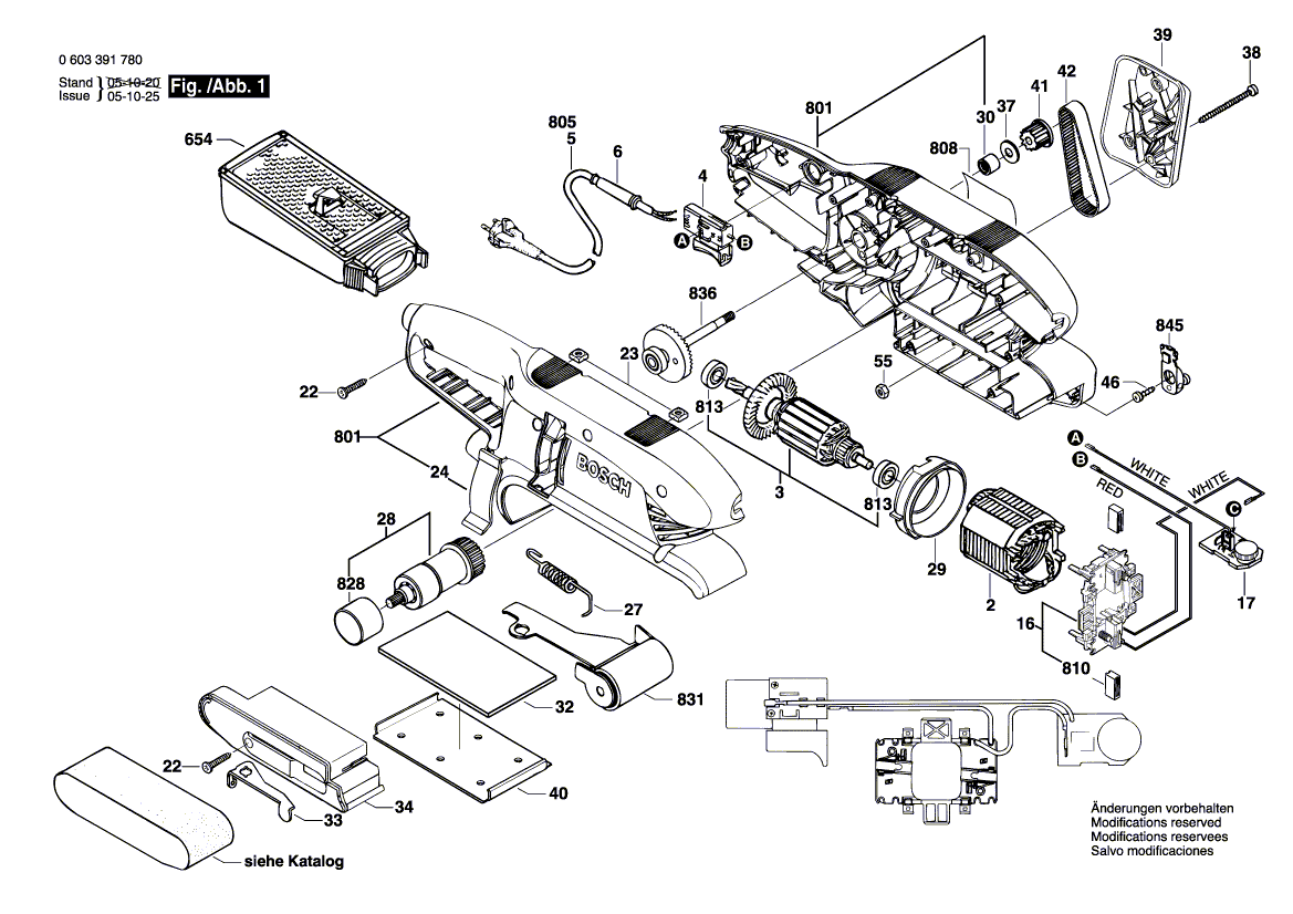 Nieuwe echte Bosch 2610061550 moer