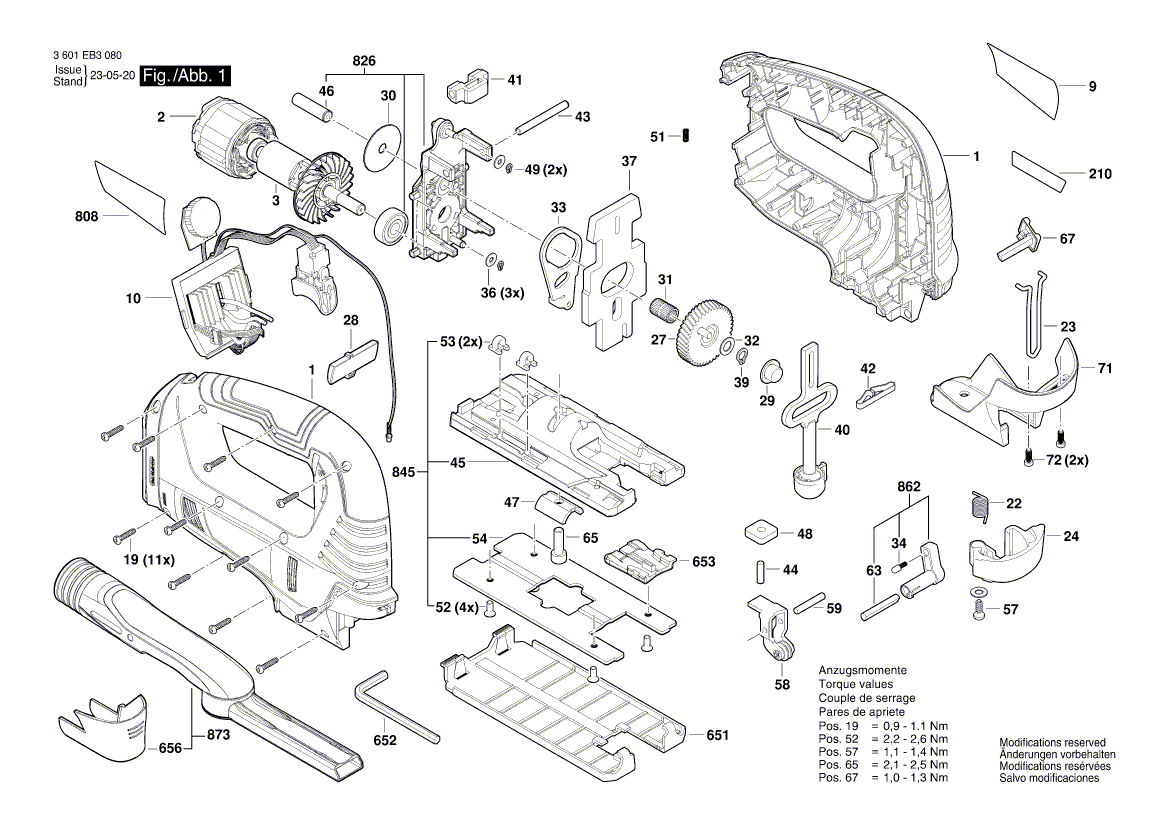 New Genuine Bosch 1619P16219 Adjusting Slide