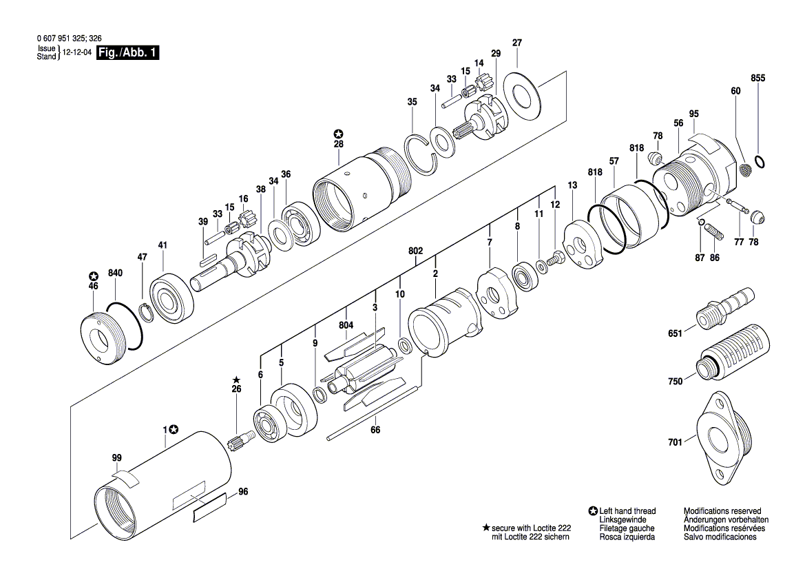 Neuer Original-Passfederschlüssel 1902300048 von Bosch