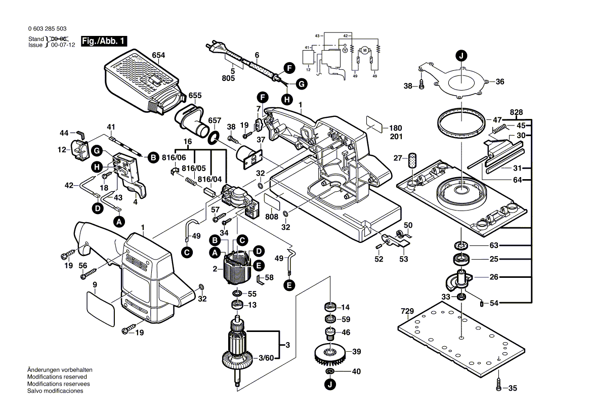 Nieuwe echte Bosch 2608000916 Swing-plaat