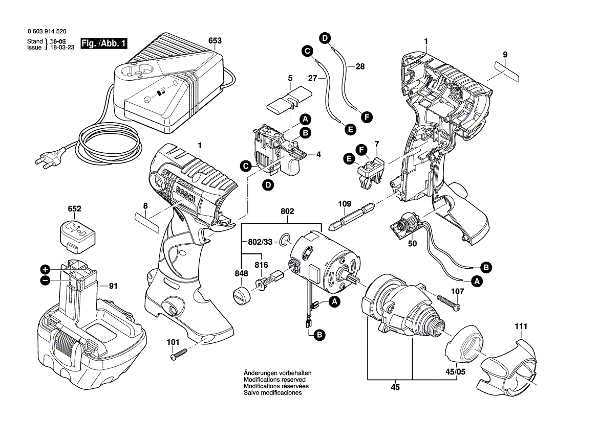 Uusi aito Bosch 2609199047 Moottori