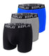 Replay Herren Trunks Boxershorts 3er Pack Unterwäsche Baumwolle Elastisch M-XL