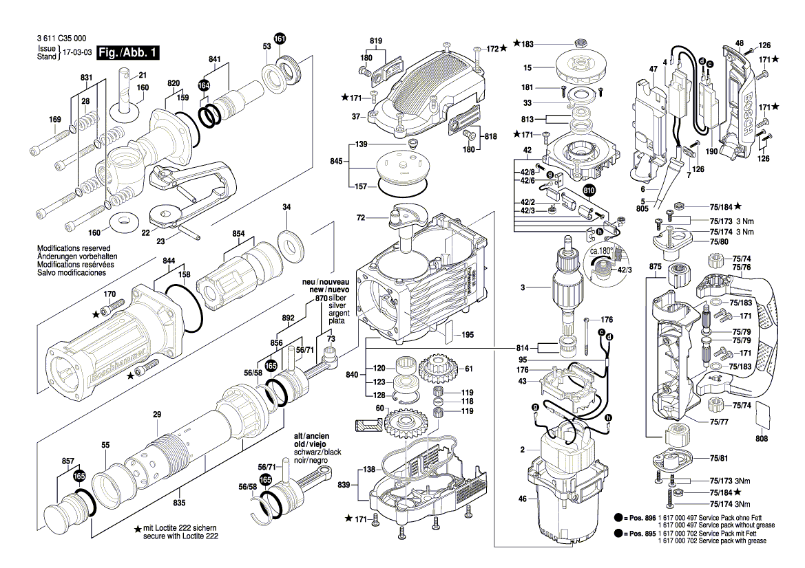 Neue Original Bosch 1613490007 Klemmschraube