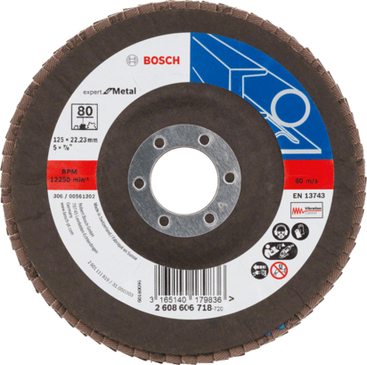 Nouveau véritable Bosch 2608606718 Expert X551 pour les disques à rabat en métal, version angulaire