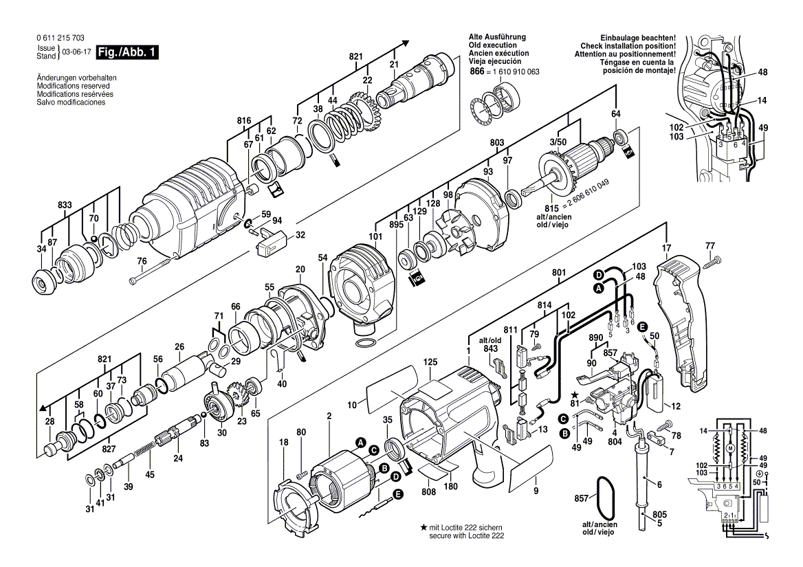 New Genuine Bosch 1616320002 Cylindrical Gear