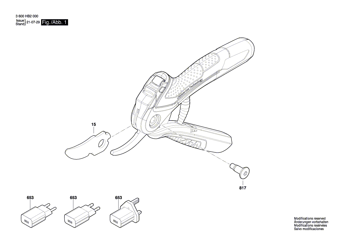 New Genuine Bosch 1600A00D44 Blade