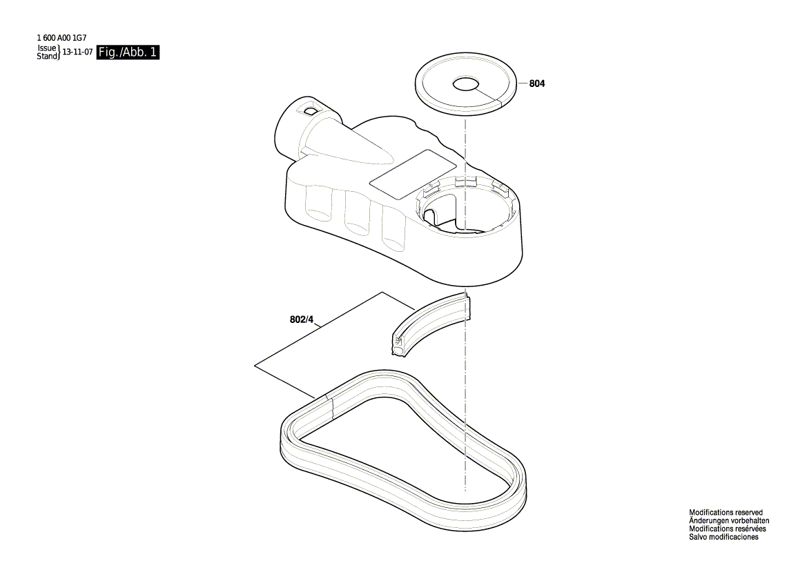 Neues echtes Bosch 1600A001MJ Versiegelungsprofil