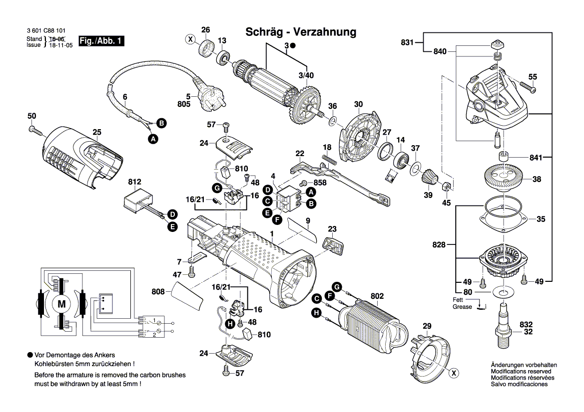 Nouveau véritable bosch 1604010bk7 armature