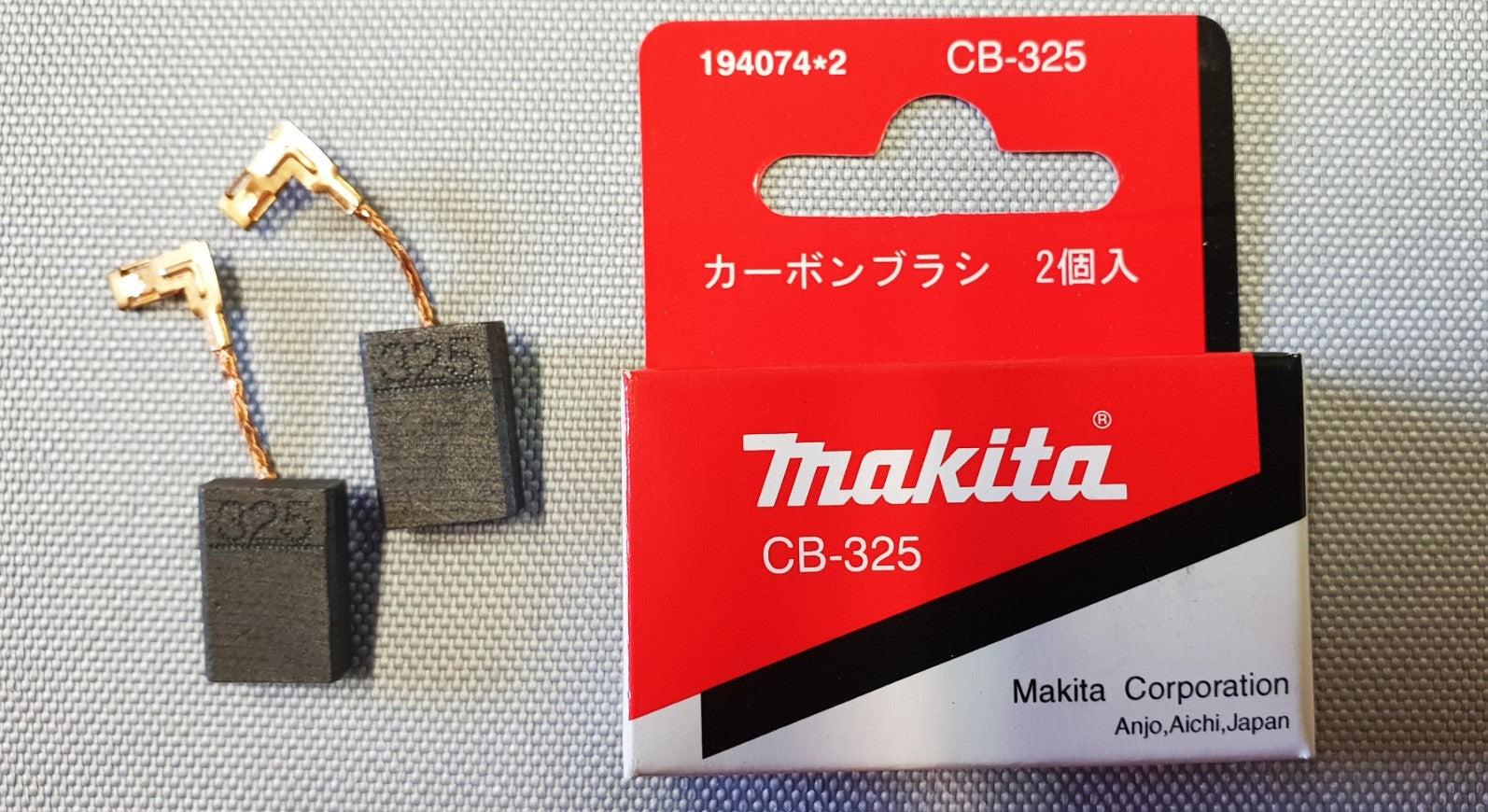 Uusi aito Makita 194074-2 2 paria hiiliharjaa CB-325 9553NB