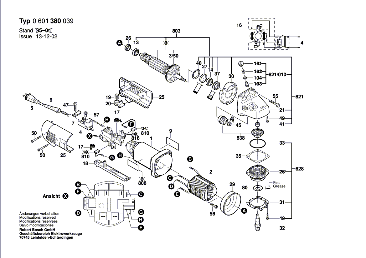 Ny ekte Bosch 1603435042 Plastkuttskrue