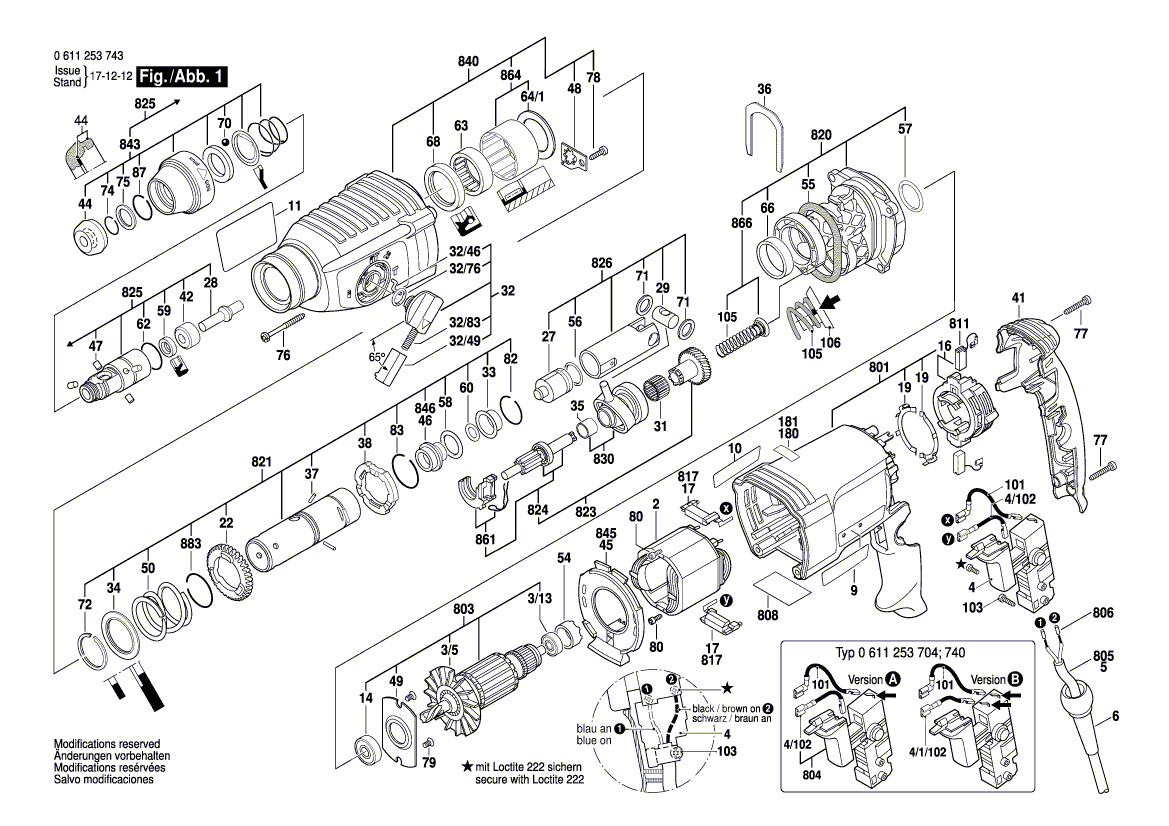 New Genuine Bosch 1614601034 Retaining ring