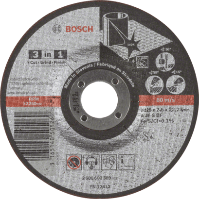 New Genuine Bosch 2608602389 3-in-1 Disc For small angle grinders