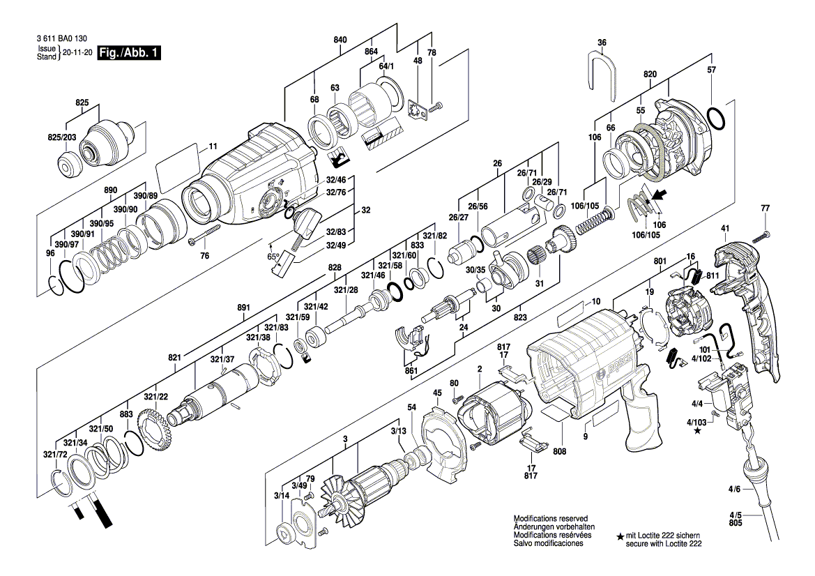 Новая оригинальная ударная трубка Bosch 16170006CS