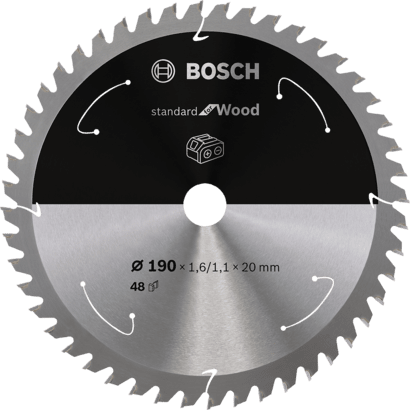 Nouveau véritable Bosch 2608837705 Standard pour la lame de scie circulaire en bois pour sans fil sans fil