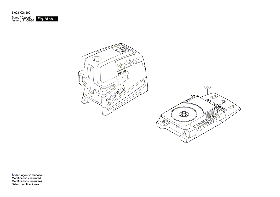 New Genuine Bosch 1609203X68 Holder