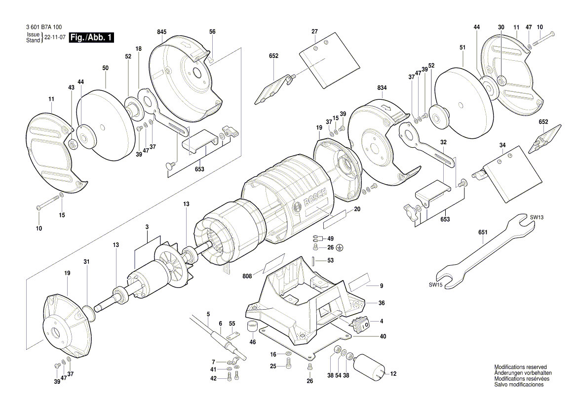 Nouveau véritable bosch 1619pa2158 Bride de serrage