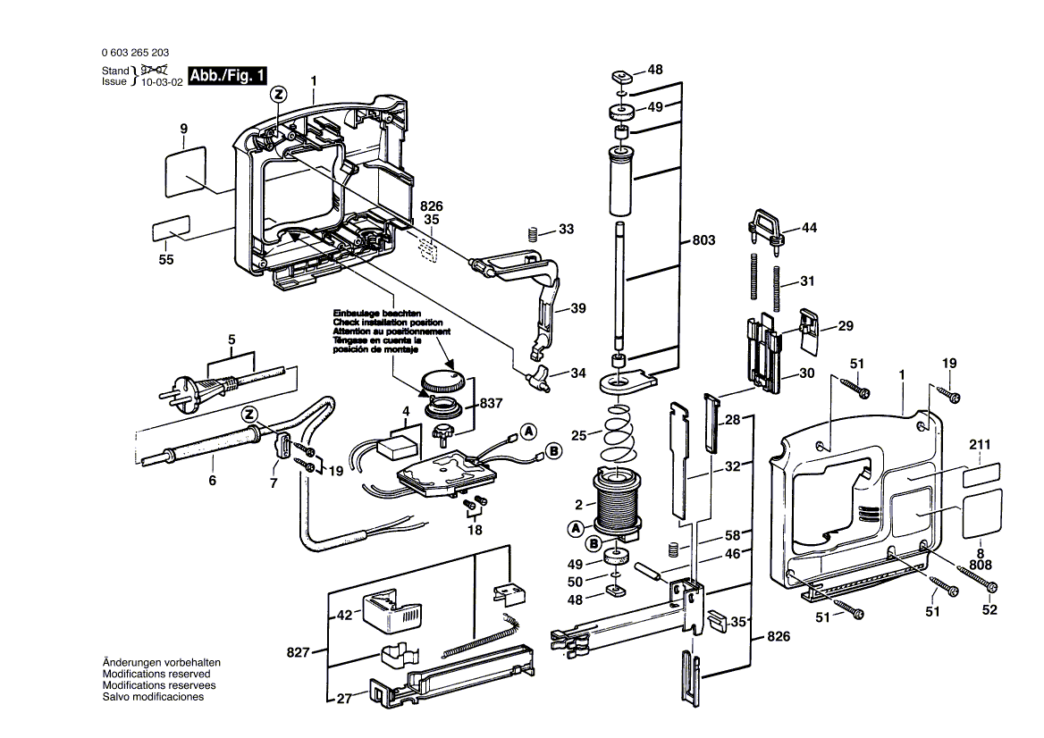 Neuer Original-Druckhebel von Bosch 2602053001