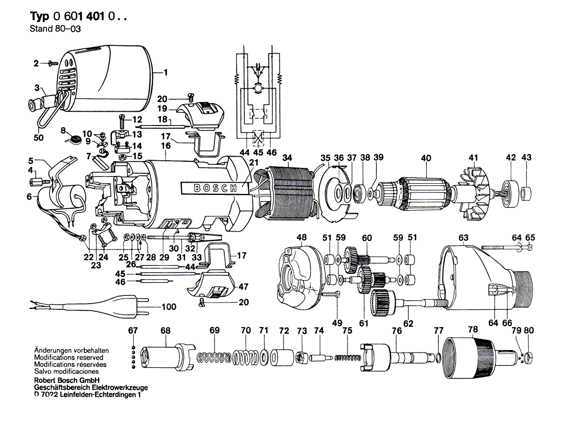 Neue Original-Tülle von Bosch 2600703007