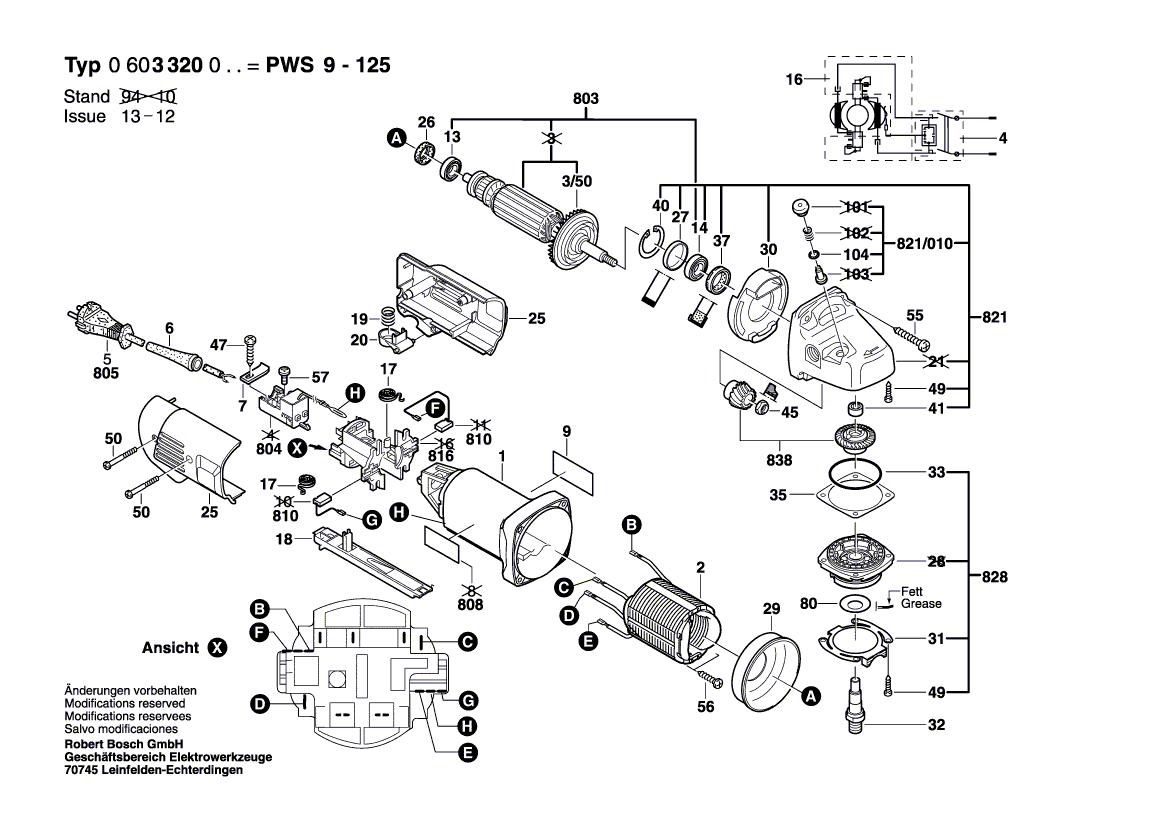 Ny ekte Bosch 1604010444 Armature