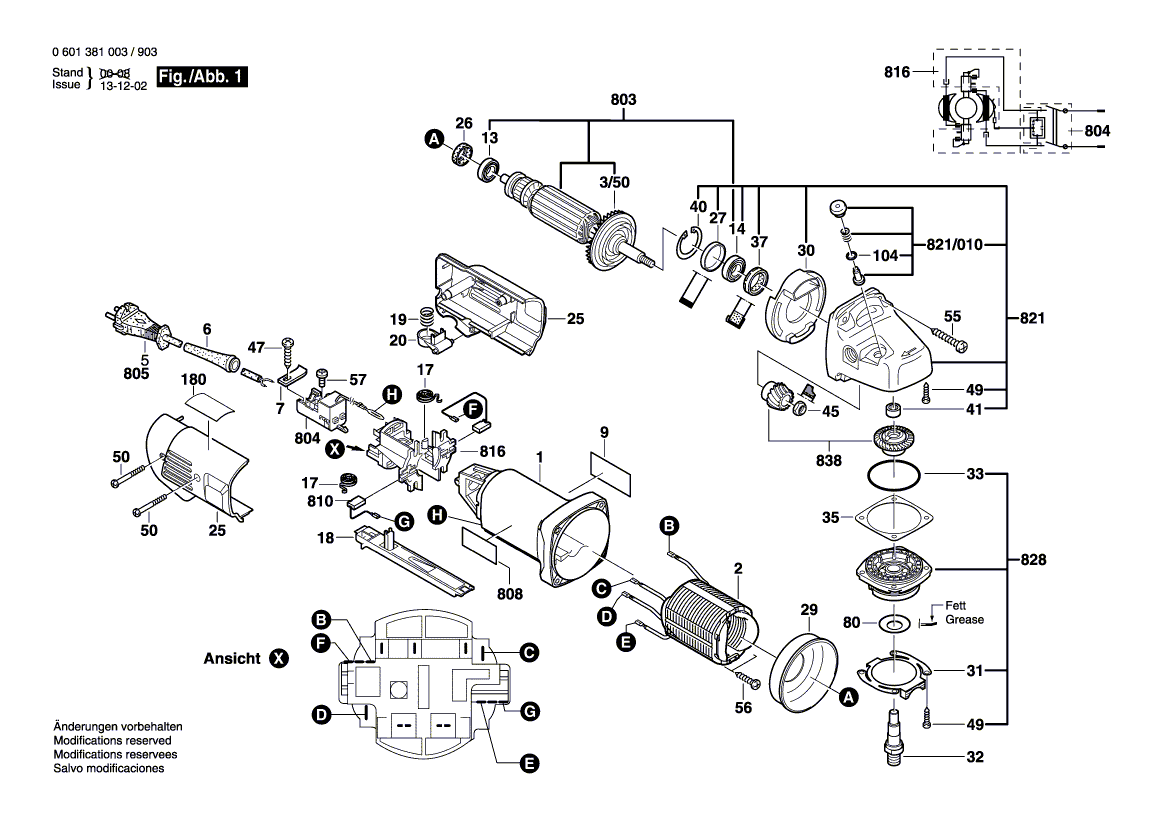 Ny ekte Bosch 1607000D4Y girenhet