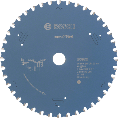 Ny ekte Bosch 2608643056 Ekspert for Steel Circular Saw Blade for Hand-Held